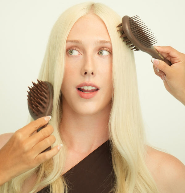 ABLOOMDANT Dual-Action Hairbrush