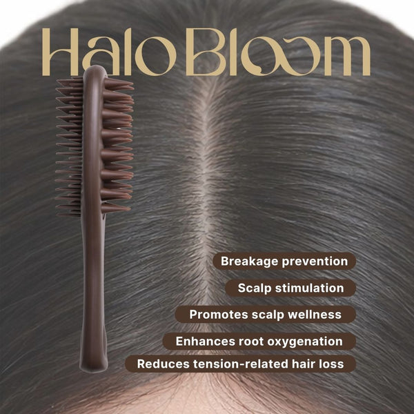 ABLOOMDANT Dual-Action Hairbrush