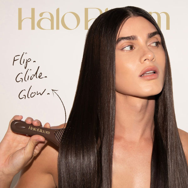 ABLOOMDANT Dual-Action Hairbrush